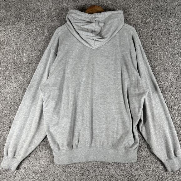 Vtg Nike Team Hoodie Men L Center Swoosh Michigan Wolverines Gray Embroidered - Picture 8 of 8